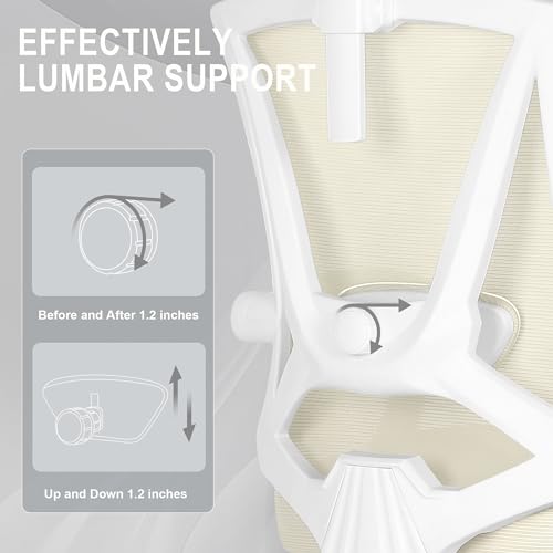 Ergonomic Office Chair with Footrest and Adjustable Lumbar Support V77411
