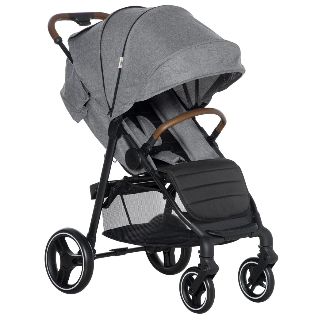 1-Click-Foldable Lightweight Black Stroller Z43828