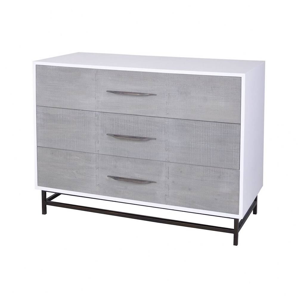 3 Drawer Chest with Grey Drawers A593484