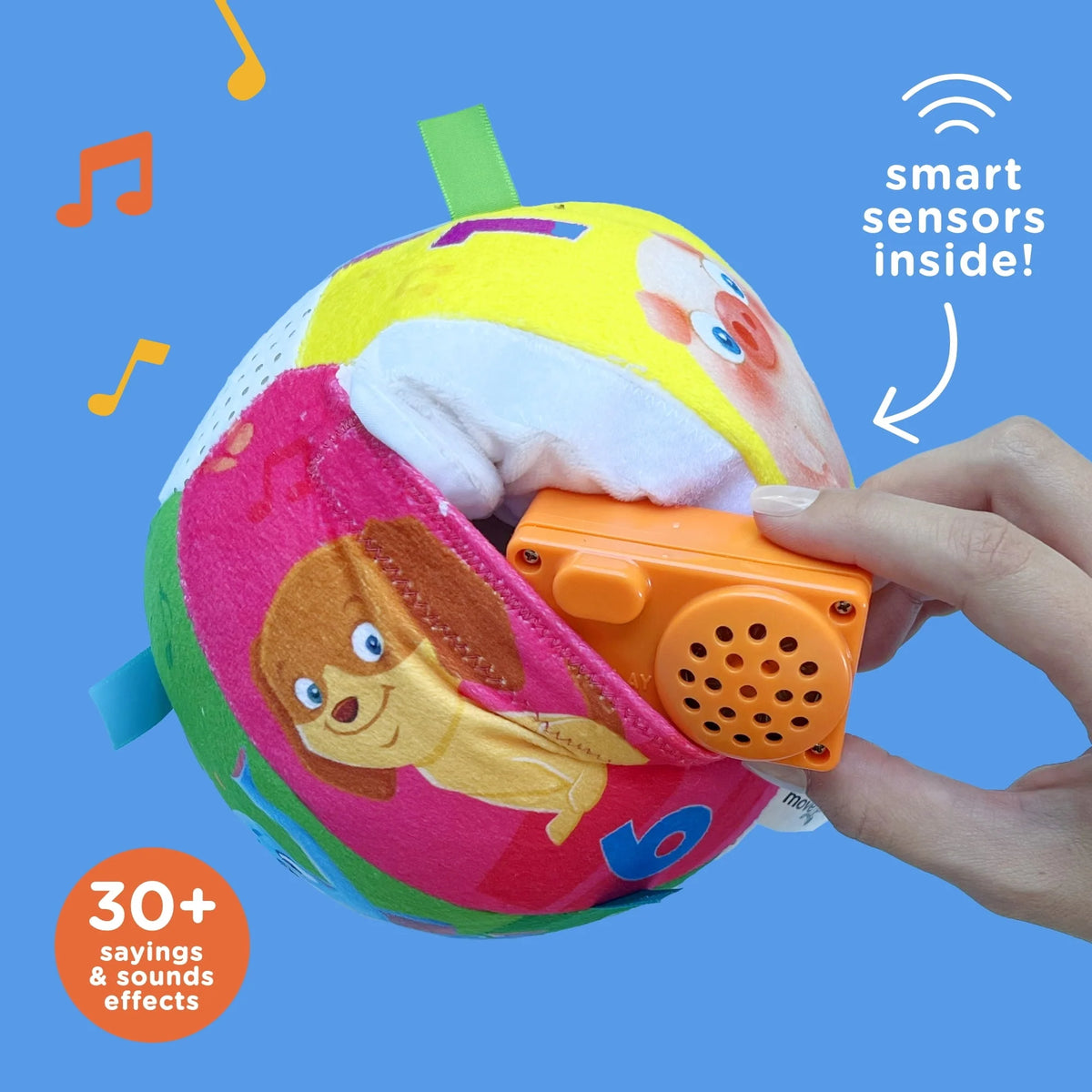 Plush Baby Ball with Music and Sound Effects Q7101