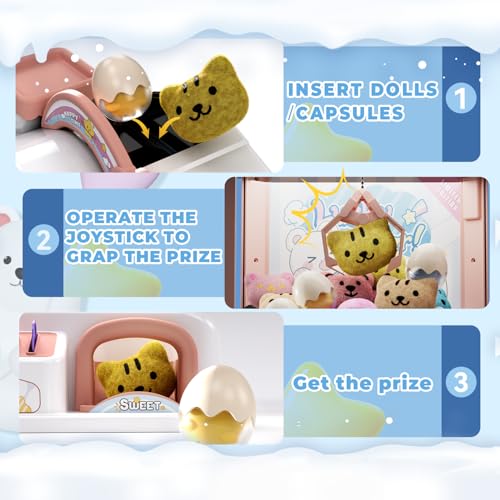 Claw Machine for Kids Mini Vending Machine Candy Grabber Dispenser Toy W2917