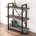 3-Tier Metal and Wood Bookshelf T46875