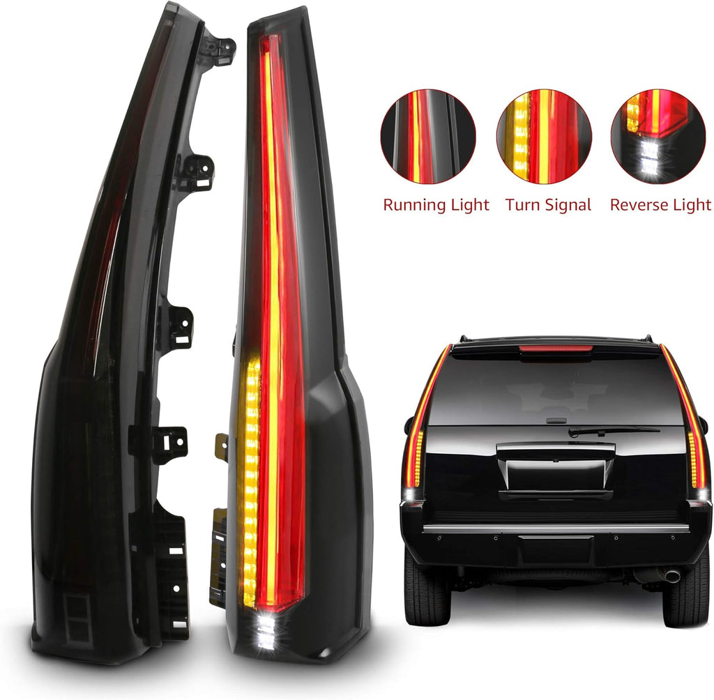 LED Tail Lights Rear Lamp Brake Set of 2 V4519