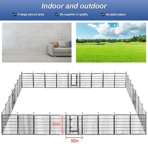 40 inch 16 Panels Metal Dog Playpen Q289