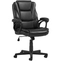 Black Adjustable High Back PU Leather Executive Chair Y636479