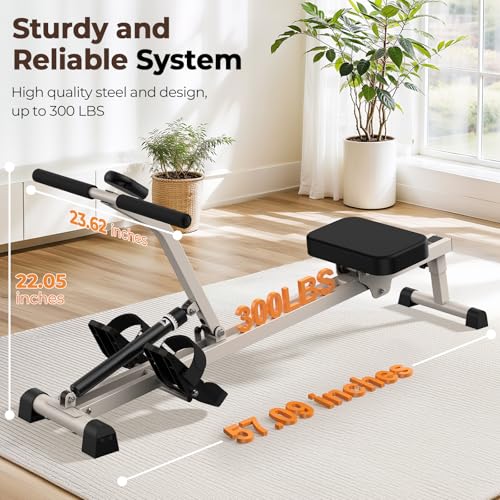 Adjustable Hydraulic Rowing Machine 300LBS L1929