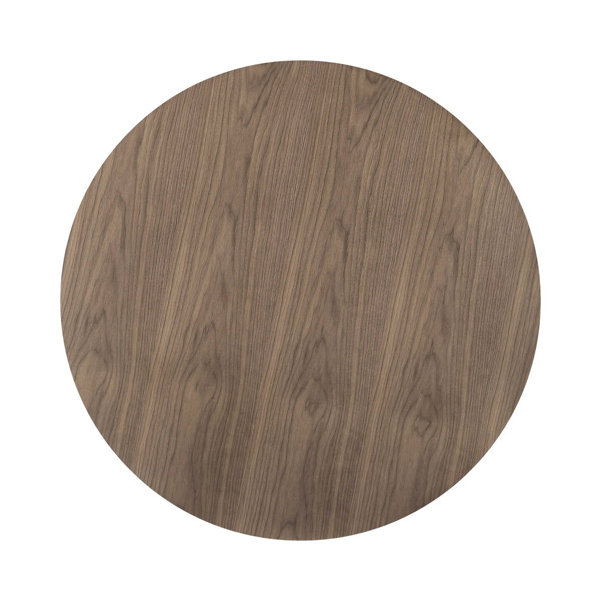 Walnut and Black Round Dining Table S2324