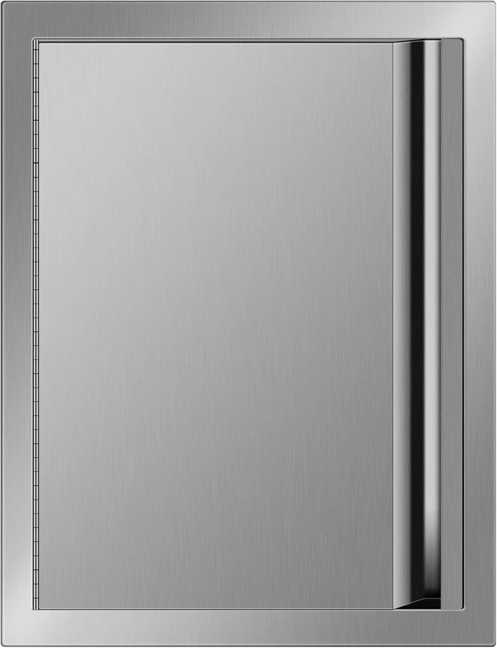 Double BBQ Access Door Stainless Steel with Recessed Handle X64909