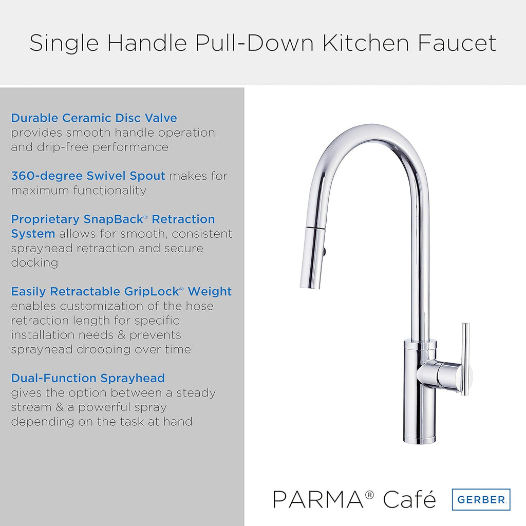 Stainless Steel Pull-Down Kitchen Faucet T66211