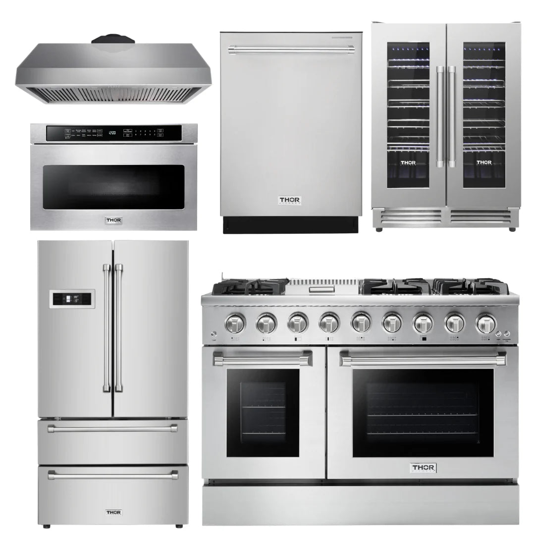 48 in. Propane Gas Range 6 Piece Kitchen Set I949