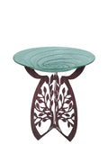 Laser Cut Bird Bath Stand and Glass Embossed Bird Bath Set R88538