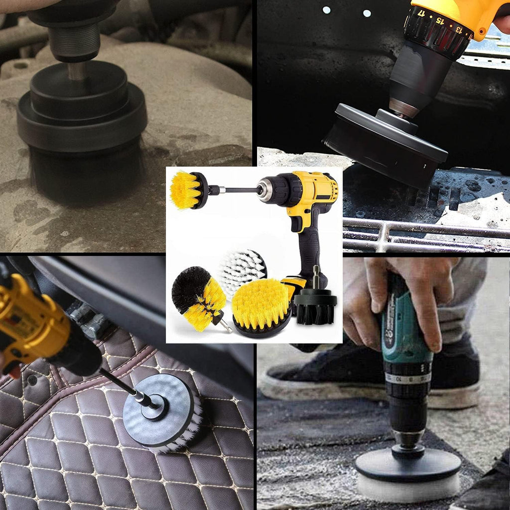 Drill Brush Attachment Set with Extend Long Attachment Q95400