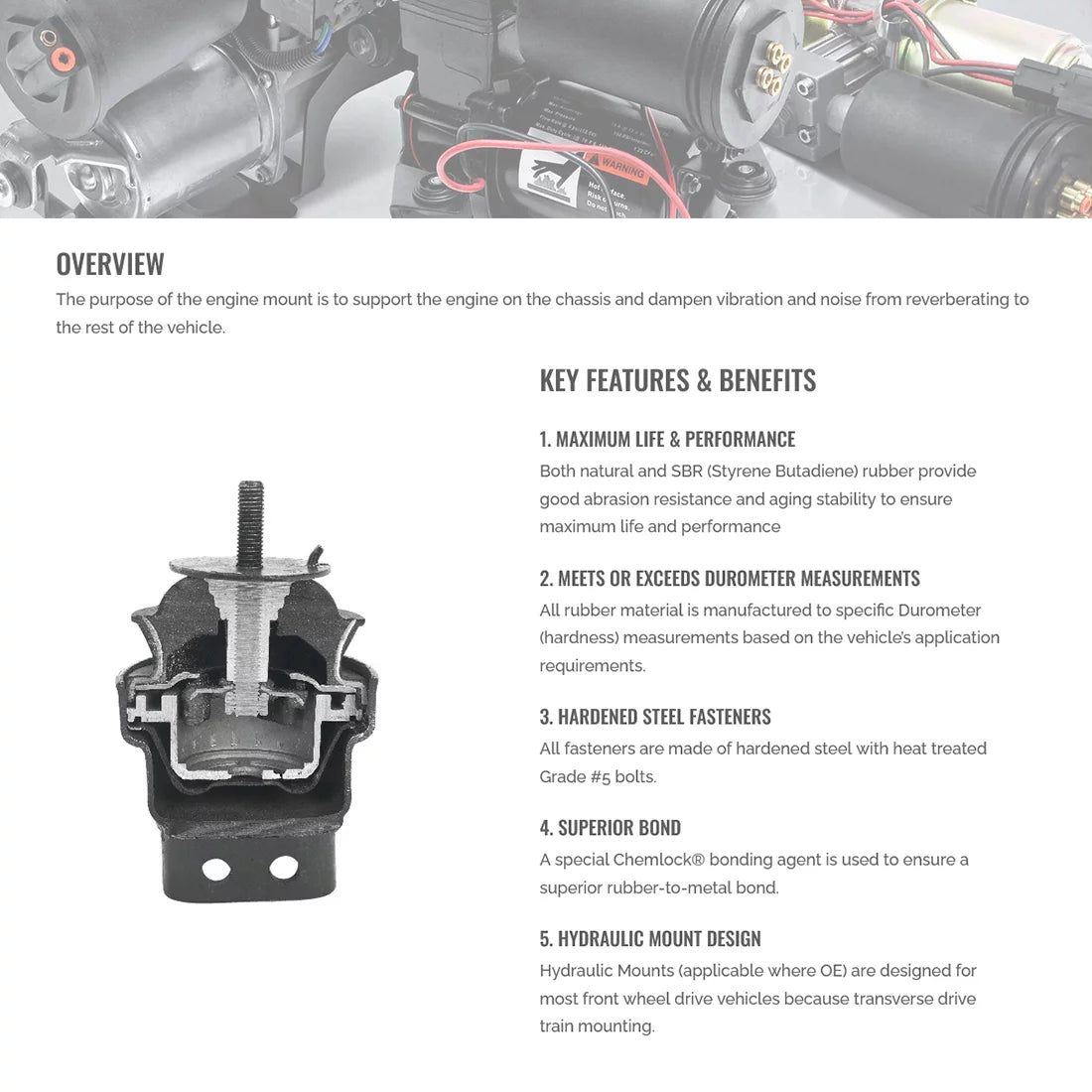 Engine Auto Trans Mount Kit S7908