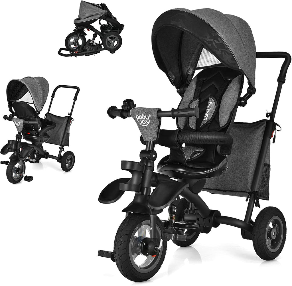 7 in 1 Folding Toddler Tricycle with Canopy O2477