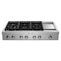 Gas Commercial Cooktop with 6-Burners in Stainless Steel W1845