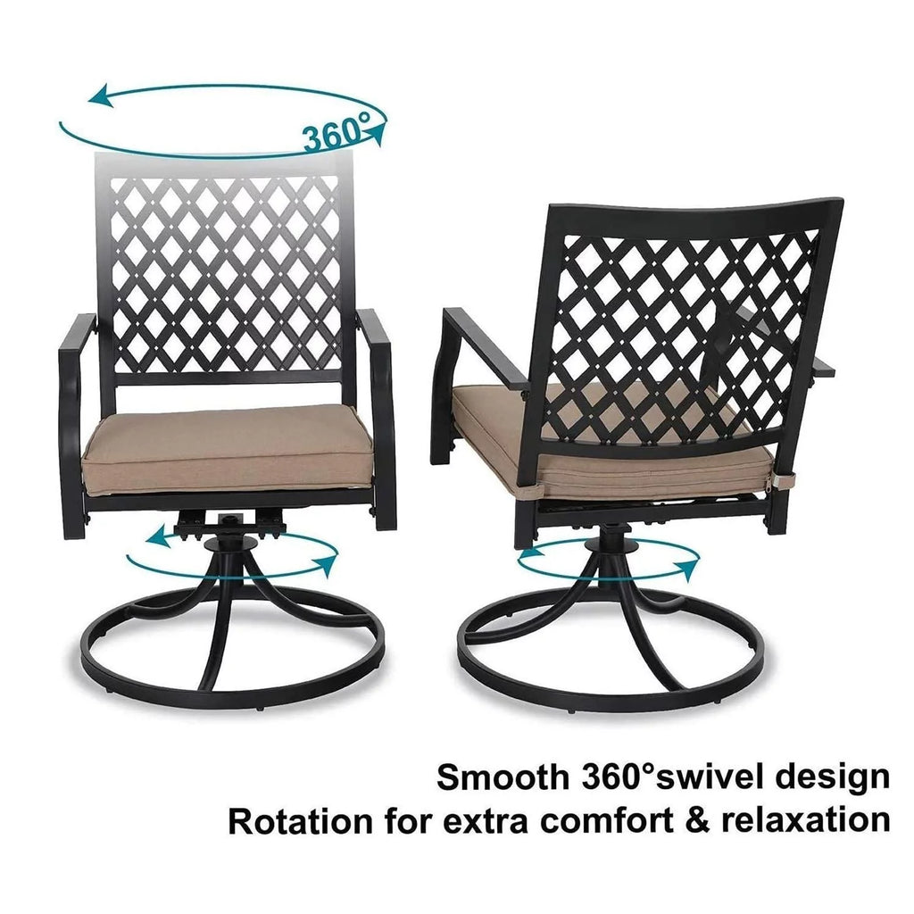 5-Piece Steel Outdoor Patio Dining Set P589538