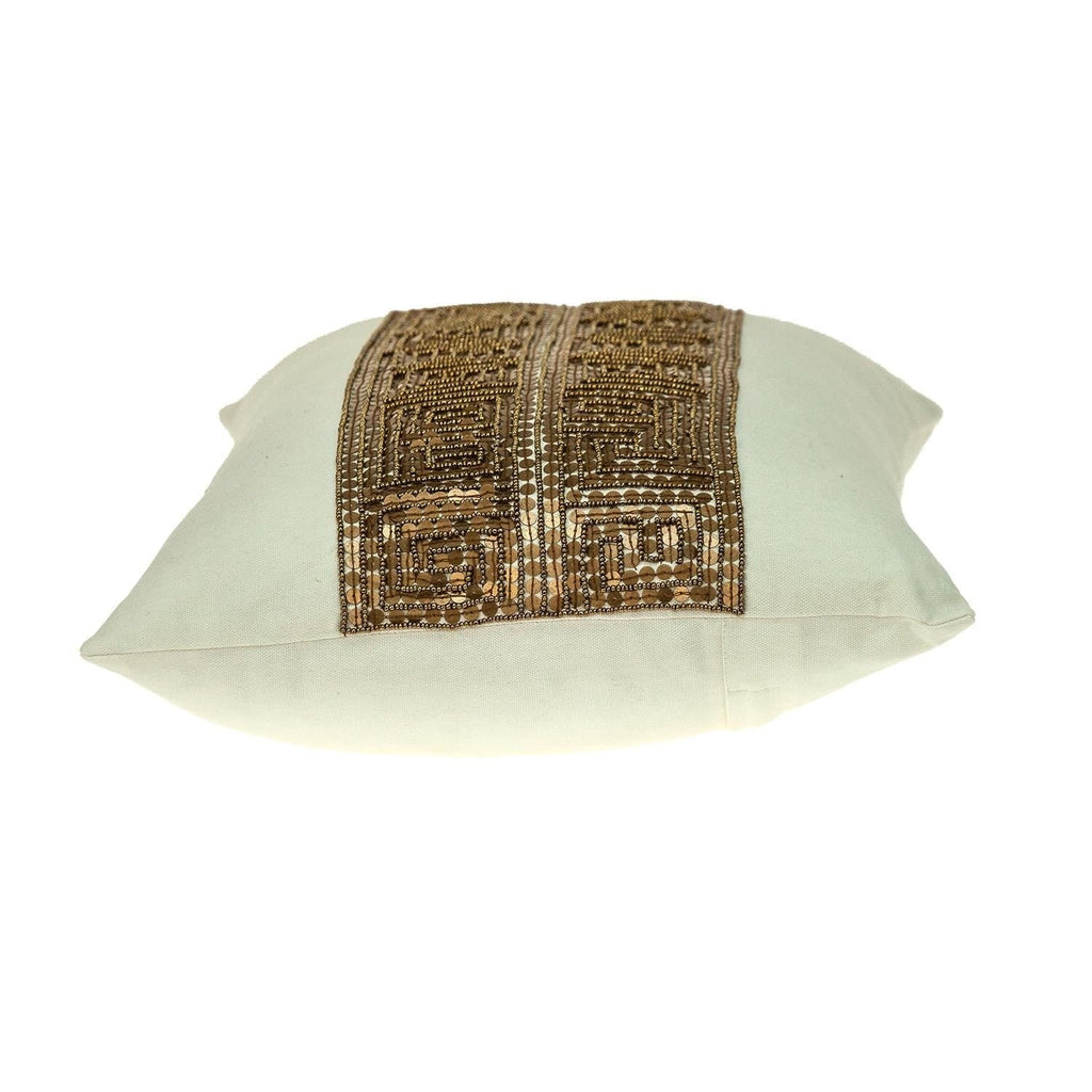 Off White Lumbar Throw Pillow C744