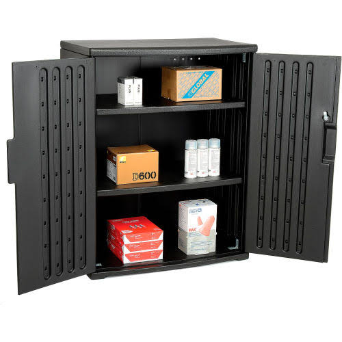 Black 46 in. Storage Cabinet P127