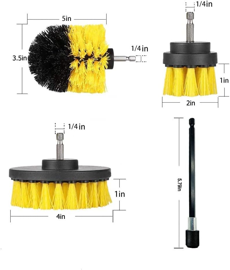 Drill Brush Attachment Set with Extend Long Attachment Q95400