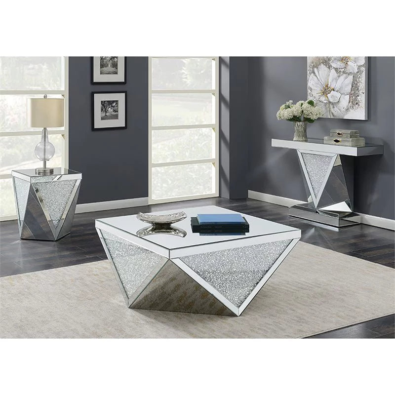 Rectangular Sofa Table with Mirror V82421