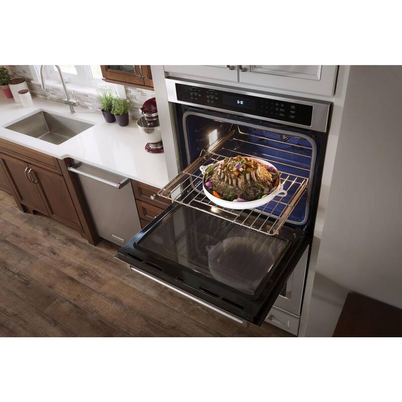 27 in. Double Electric Wall Oven Self-Cleaning with Convection in Stainless Steel B563