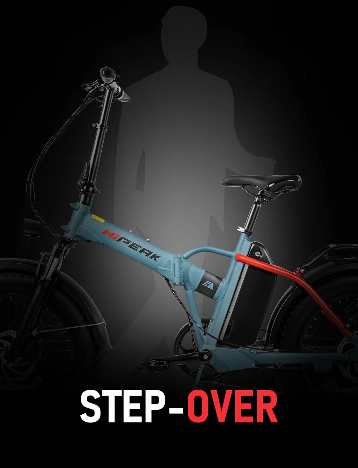 750W Folding Electric Bike 48V 15Ah Fat Tire L79848