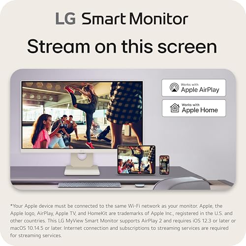 27-Inch FHD IPS Smart Monitor with Built-in Speakers, White R2827