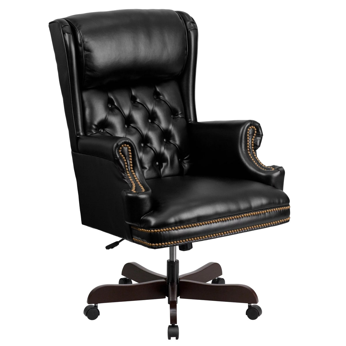 Black Tufted High Back Executive Office Chair V2849