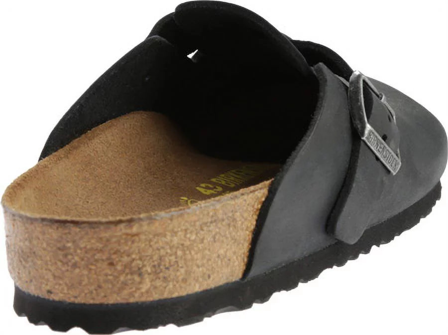Oiled Leather Clogs Y58832