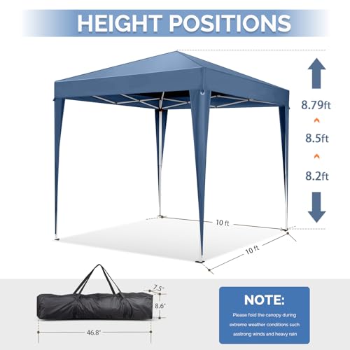 10x10 Pop Up Canopy Tent with Sidewalls Y9371