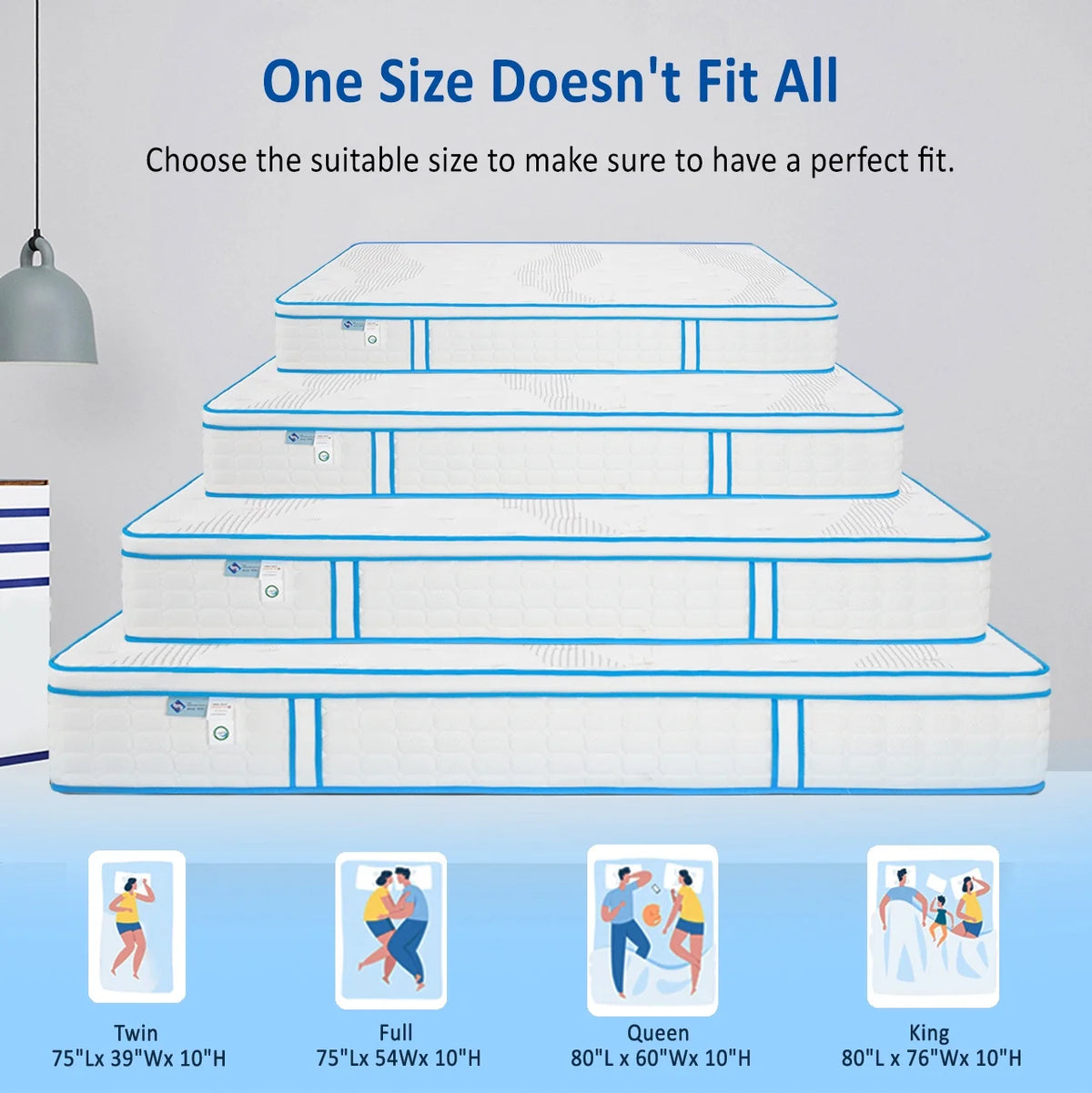 12 Inch Twin Gel Memory Foam Mattress F147232