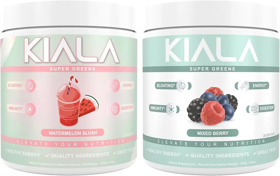 Organic Greens Powder with Spirulina & Chlorella, 30 Servings U245139
