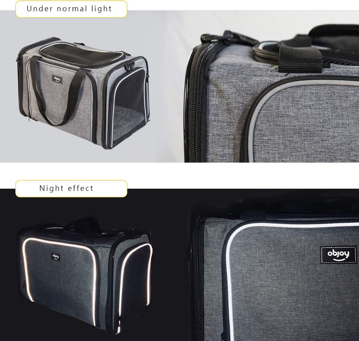 Airline Approved Soft Sided Expandable Collapsible Pet Carrier O6479