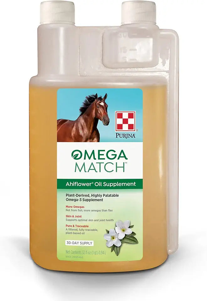 Ahiflower Oil Horse Supplement 32 Ounce Bottle P9799