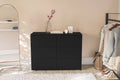 White 6 Drawer Wood Double Dresser T8325