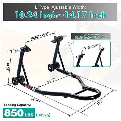 Motorcycle Rear Wheel Lift Stand Red K855487