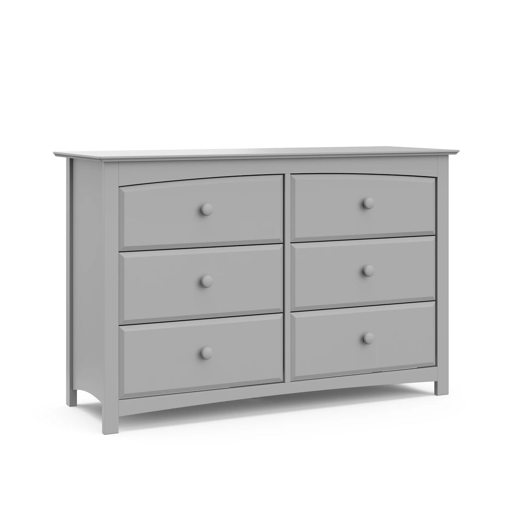 White 6 Drawer Double Dresser W659905