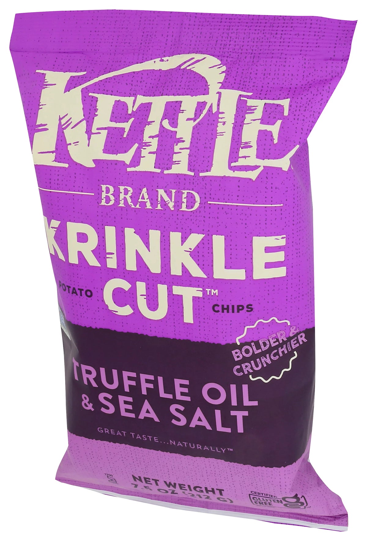 Kettle Cooked Potato Chips Truffle Oil and Sea Salt 7.5 Ounce Pack Of 12 U245549