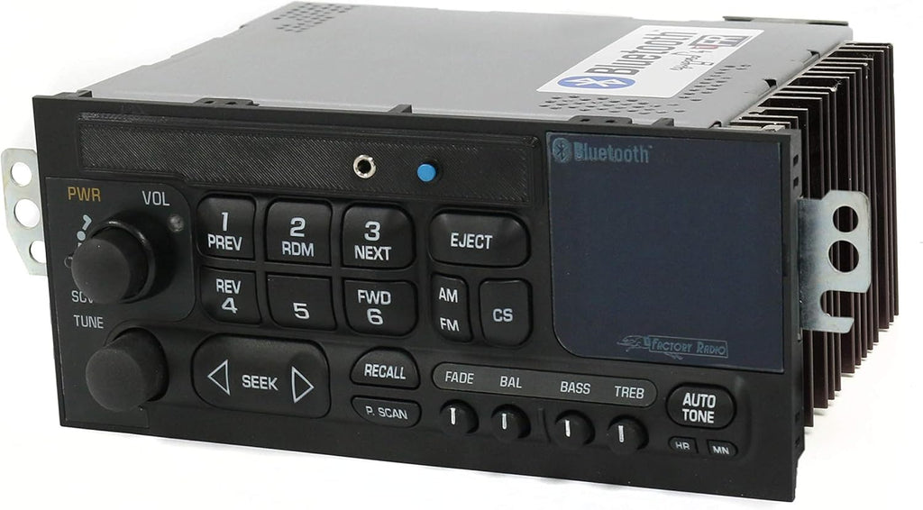Factory AM FM Radio with Aux Input, Bluetooth and Cassette Controls G5256