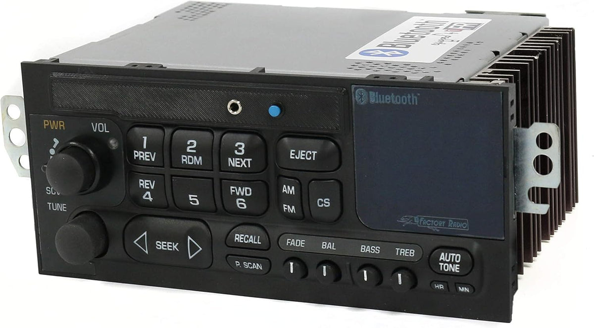 Factory AM FM Radio with Aux Input, Bluetooth and Cassette Controls G5256