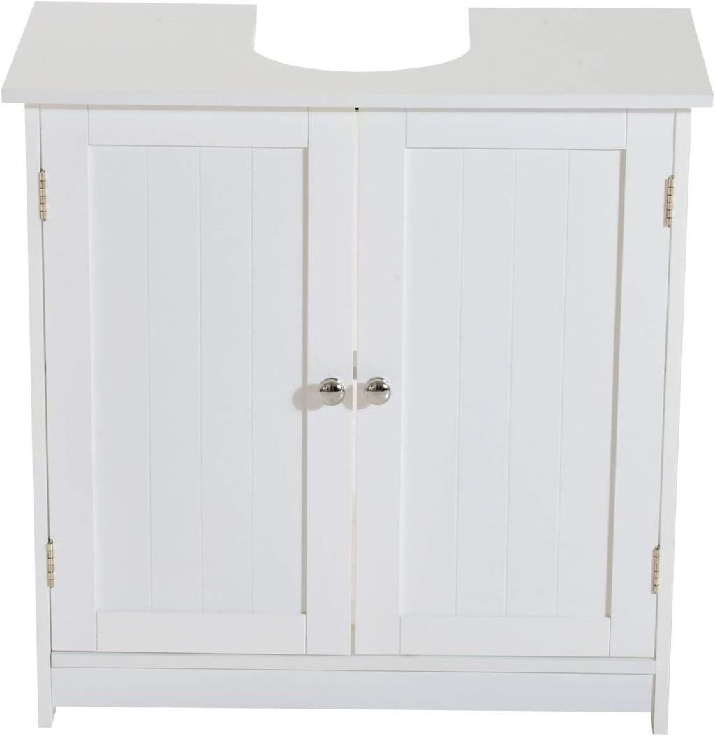 24” Pedestal Sink Bathroom Vanity Cabinet - White C1384