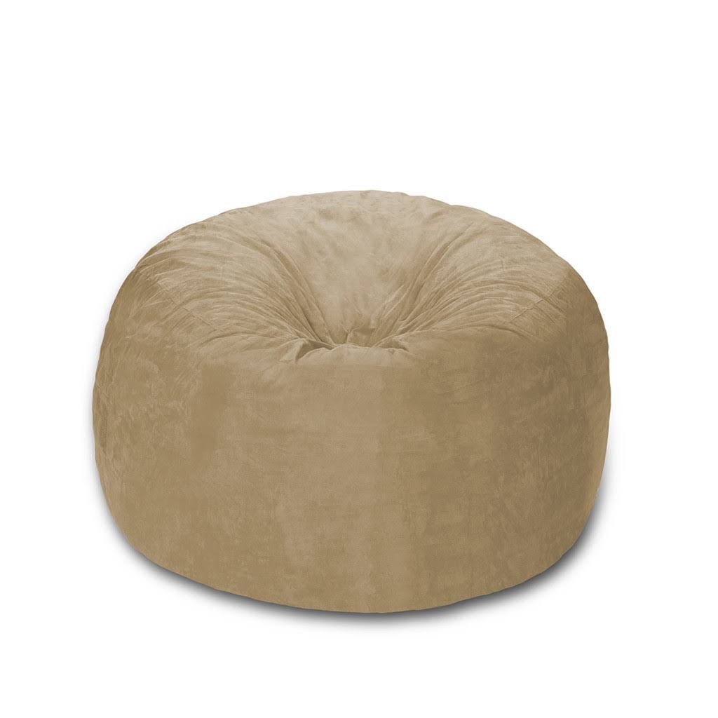 Camel Brown Memory Foam Bean Bag Chair with Washable Cover E2410
