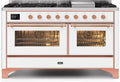 White Dual Fuel Propane Gas Range Y6899