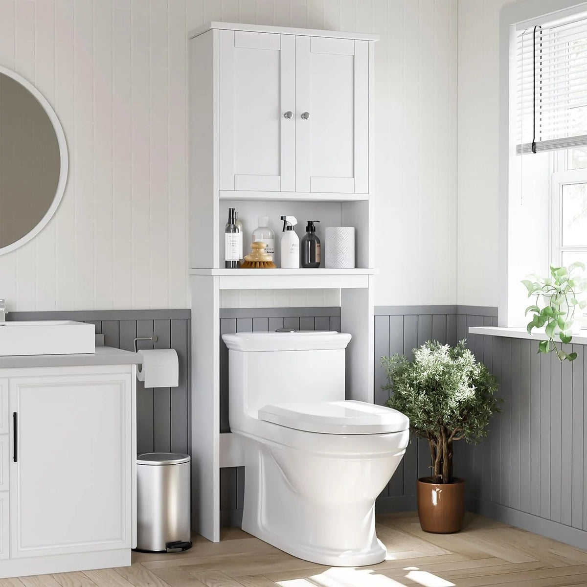 Over The Toilet Storage Cabinet White Y533143