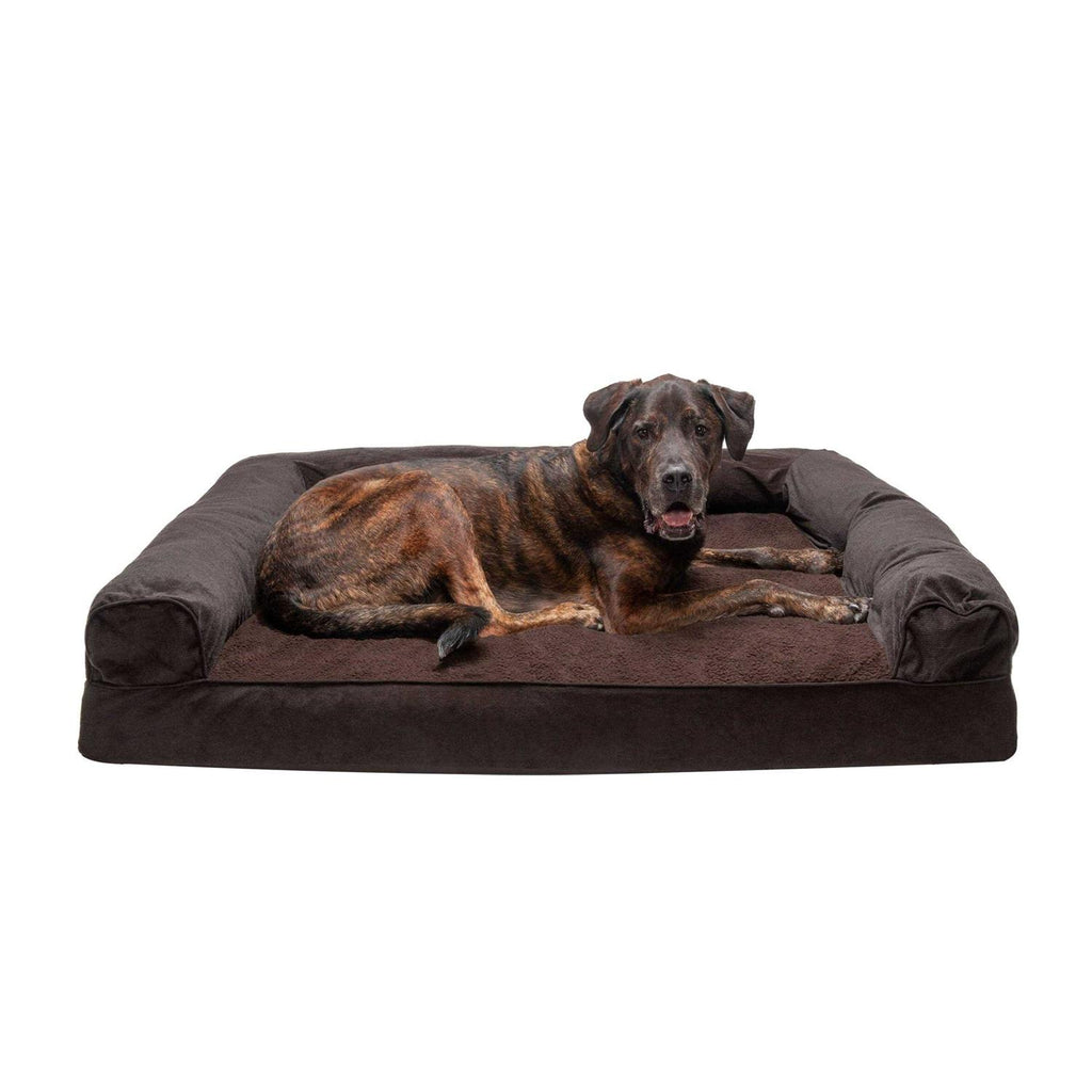 Faux Fleece Chenille Sofa Pet Bed T682