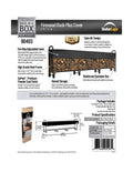 Heavy Duty Firewood Rack with Cover, Black, 12-Feet S20163