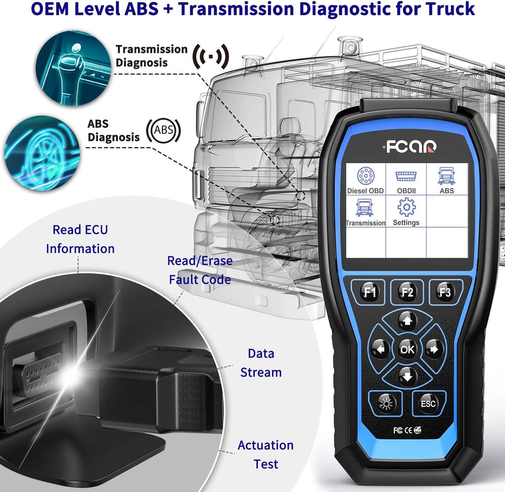 Heavy Duty Truck Scanner 2 in 1 OBD2 Diagnostic Tool I891140