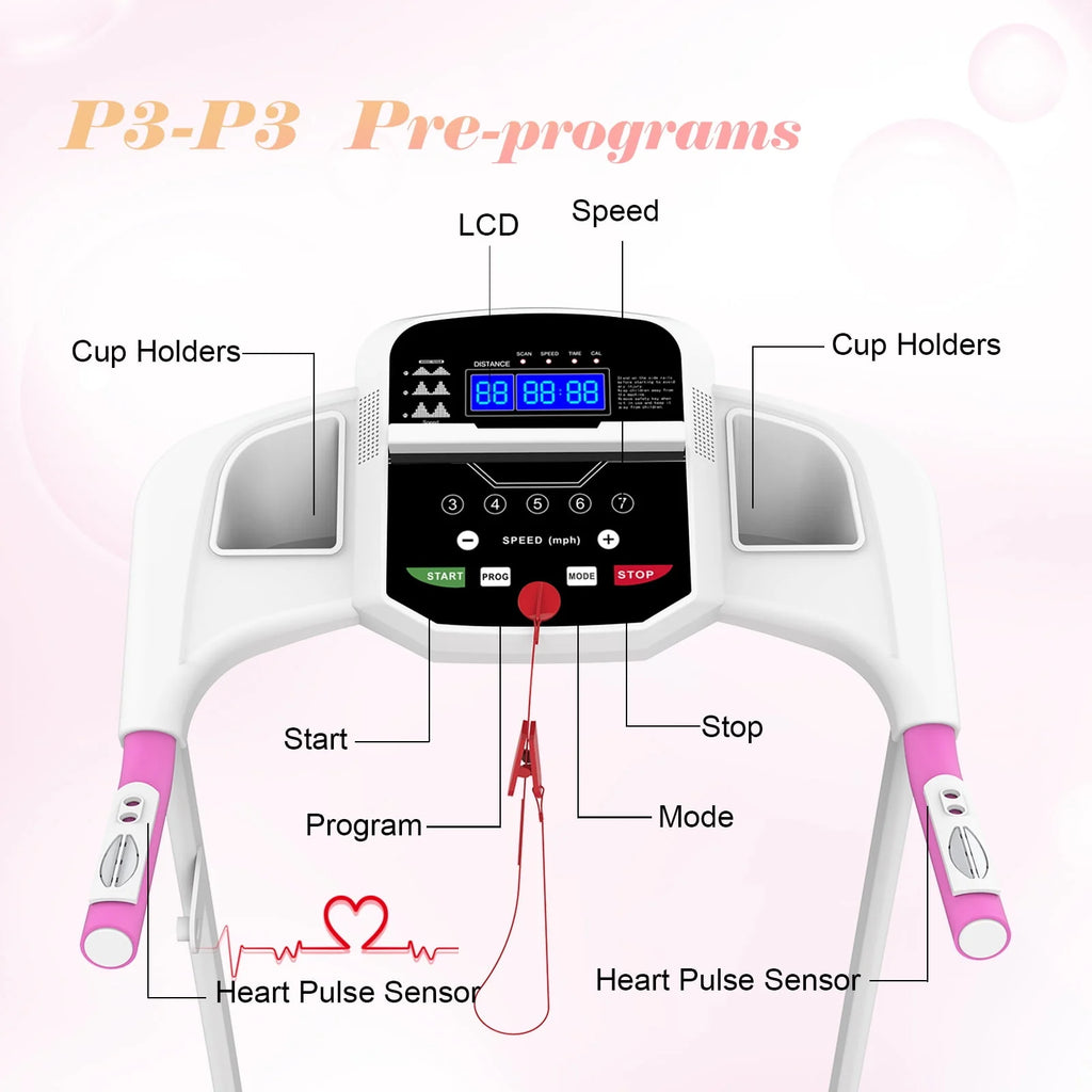1.5HP Folding Electric Treadmill S2118