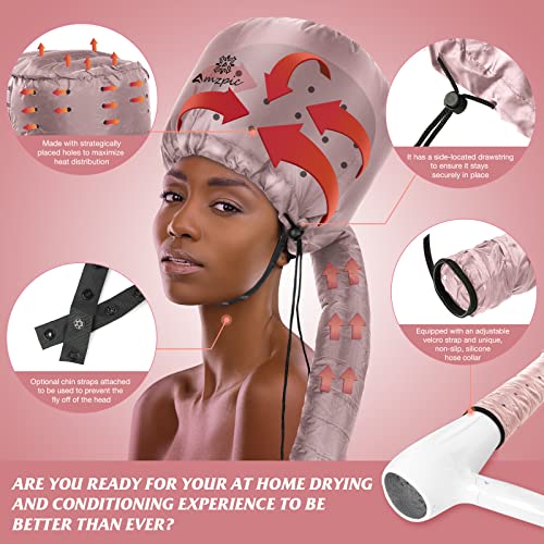 Adjustable Extra Large Pink Bonnet Hair Dryer Attachment K94232
