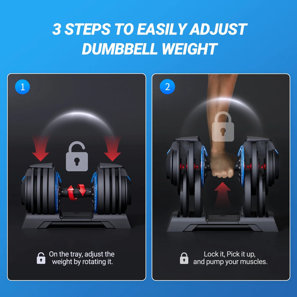 Adjustable Dumbbell Weight Set Y4659